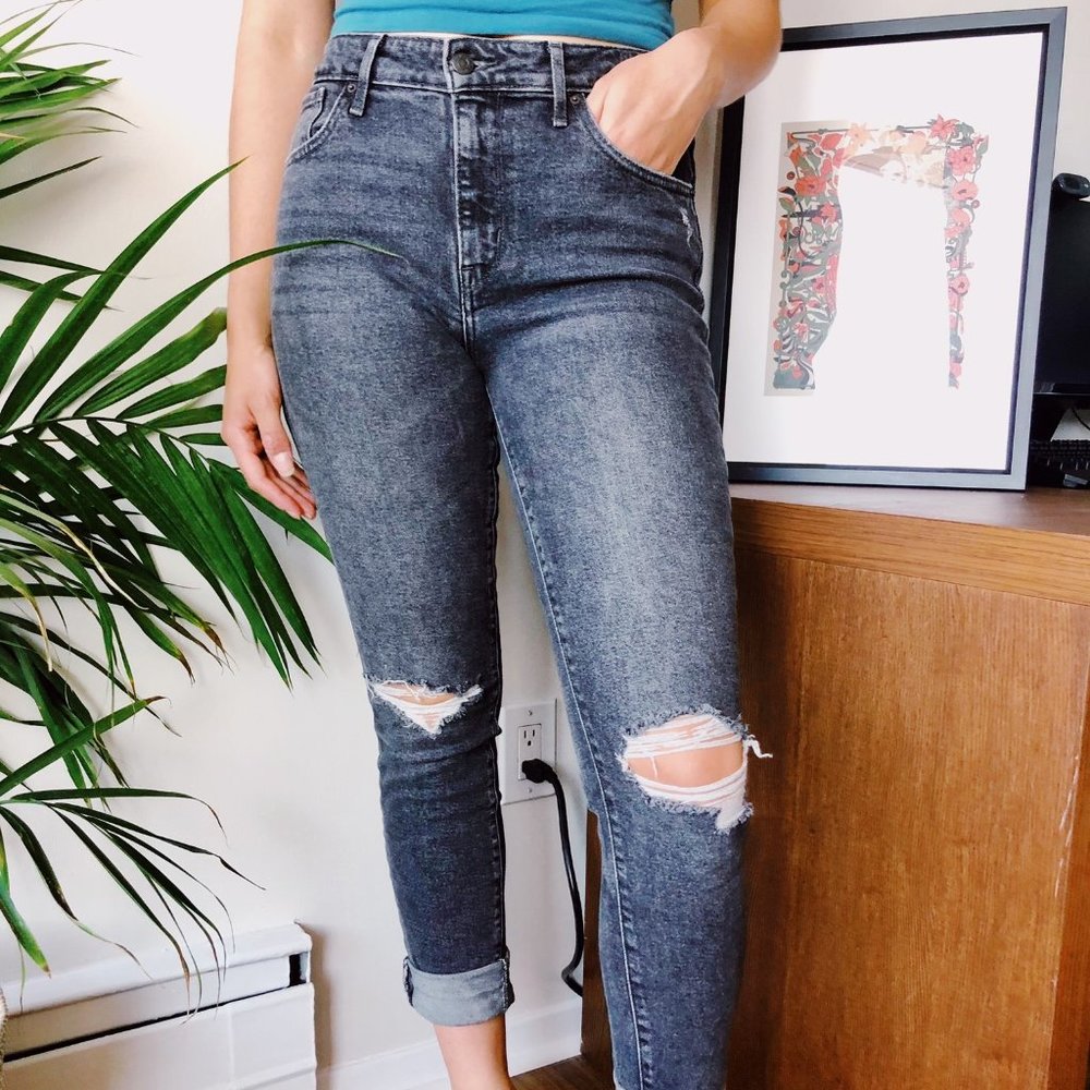 Levi's HIGH RISE RIPPED SKINNY WOMEN'S JEANS